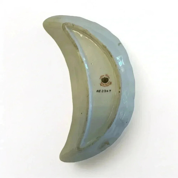Vintage Crescent Moon Hand Painted Dish - Picture 2 of 3